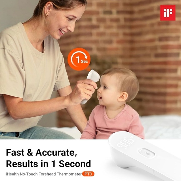 NEW - No-Touch Forehead Thermometer for Adults, Kids, Babies, 3 Ultra-Sensors - Picture 6 of 6